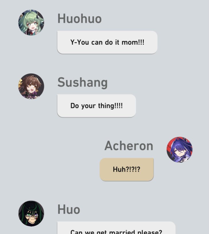 Huo X Acheron 
My children are very supportive :]]
#OcxCanon #Yumeshipping