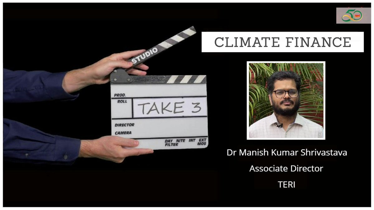 📢 #Take3 Watch Mr @manishipta, Ass. Director, TERI, talks about India’s ability to harness international #climatefinance mechanisms and how India can bolster its efforts to mitigate #climatechange impacts and foster #greengrowth initiatives. ⏯️Watch youtu.be/0mIbMZqAAAk