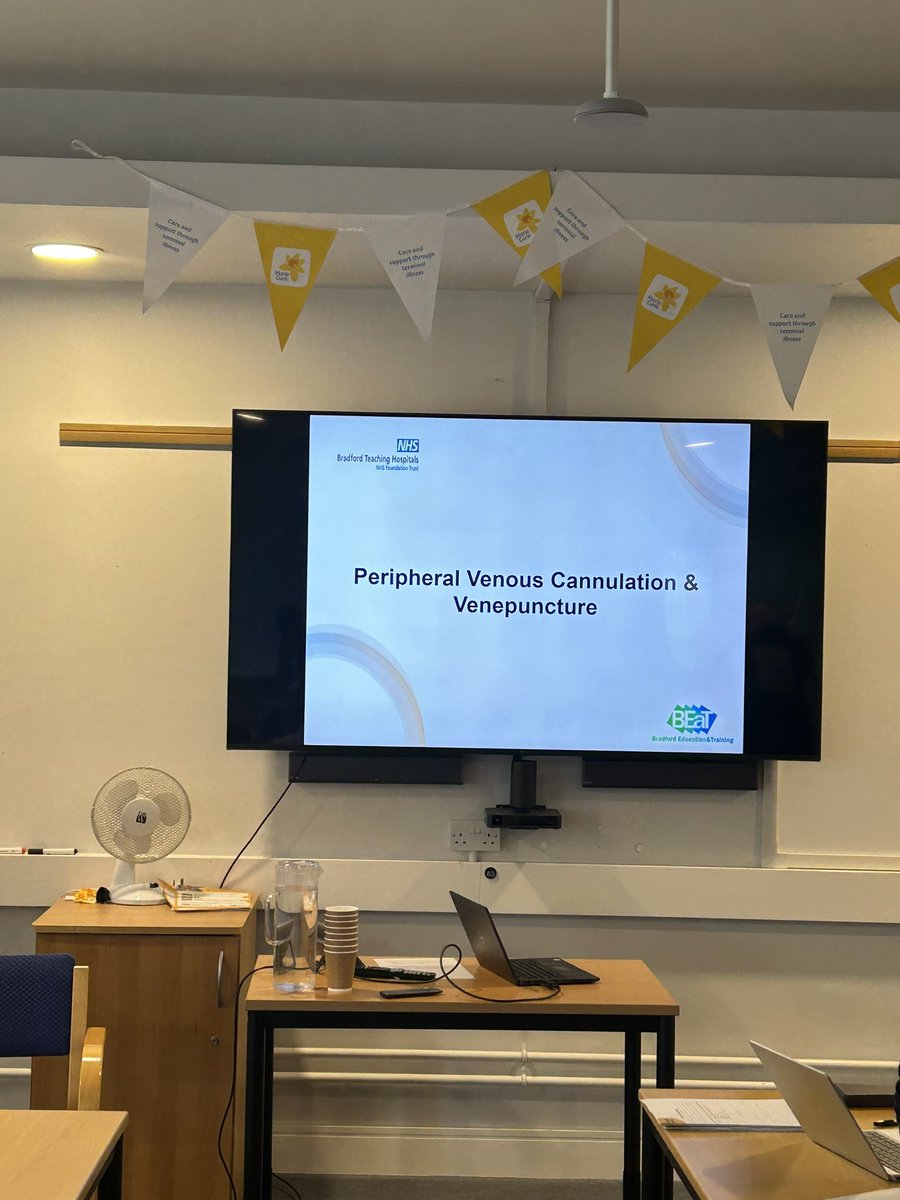 We are delivering a venepuncture & cannulation session today at @BradfordHospice looking forward to upskilling their nursing and healthcare staff #networking #education #nursing #stakeholdersupport