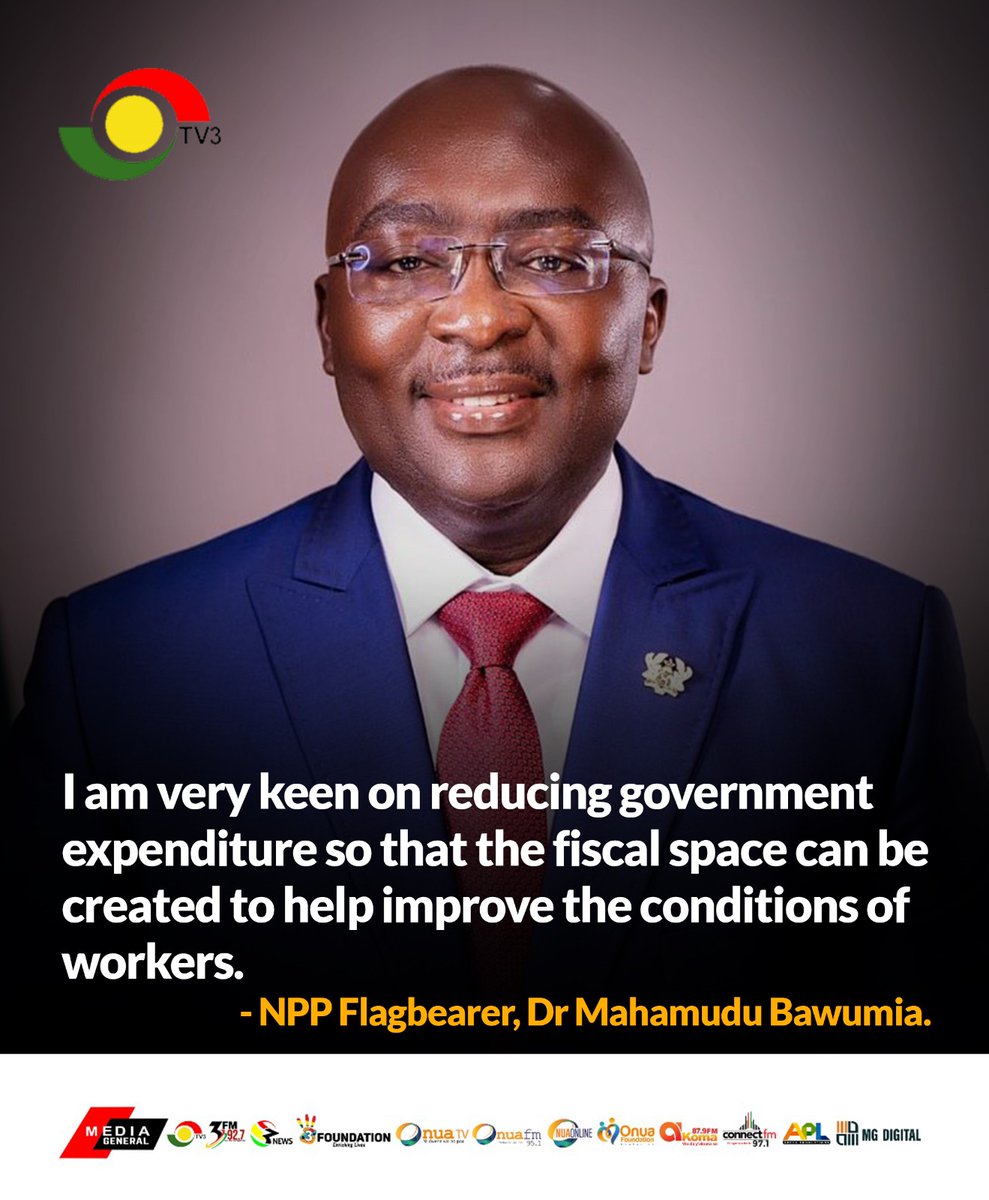 NPP Flagbearer, Dr Mahamudu Bawumia has promised the Trade Union Congress, his government will reduce government expenditure to help increase worker salaries.

#OnuaNews #OnuaTV