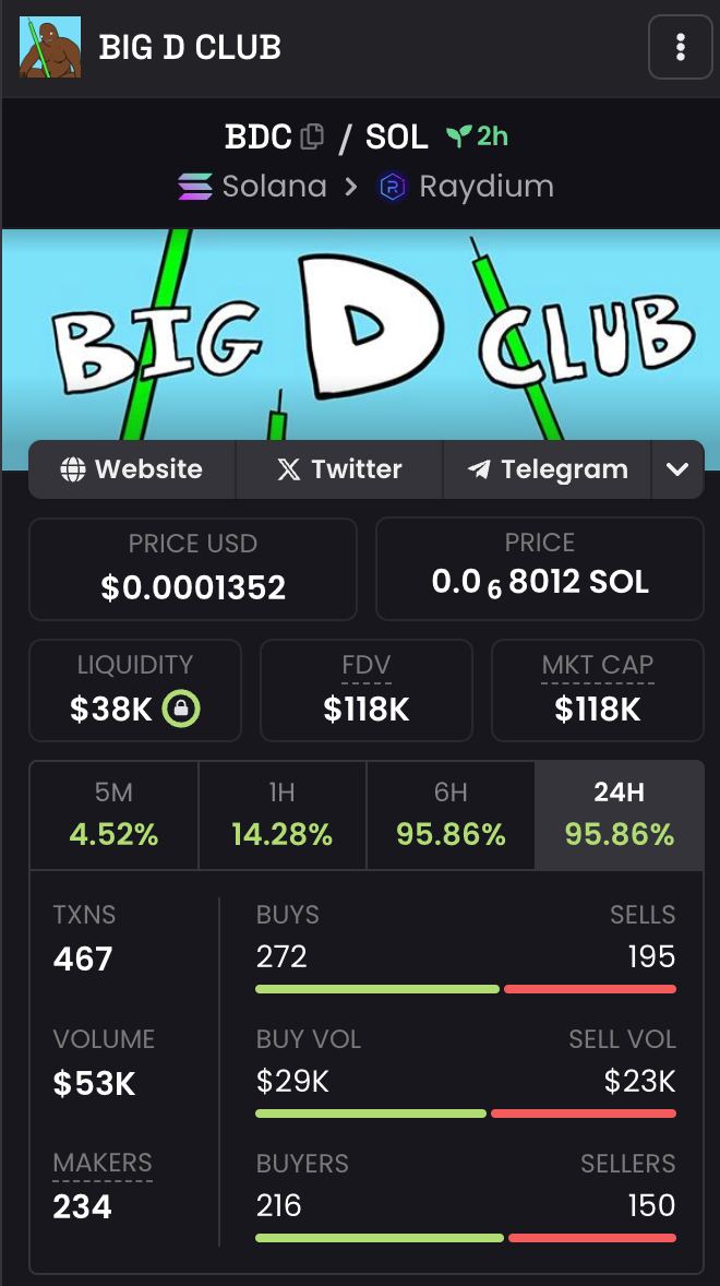 #dex update for $BDC summer! on $SOL