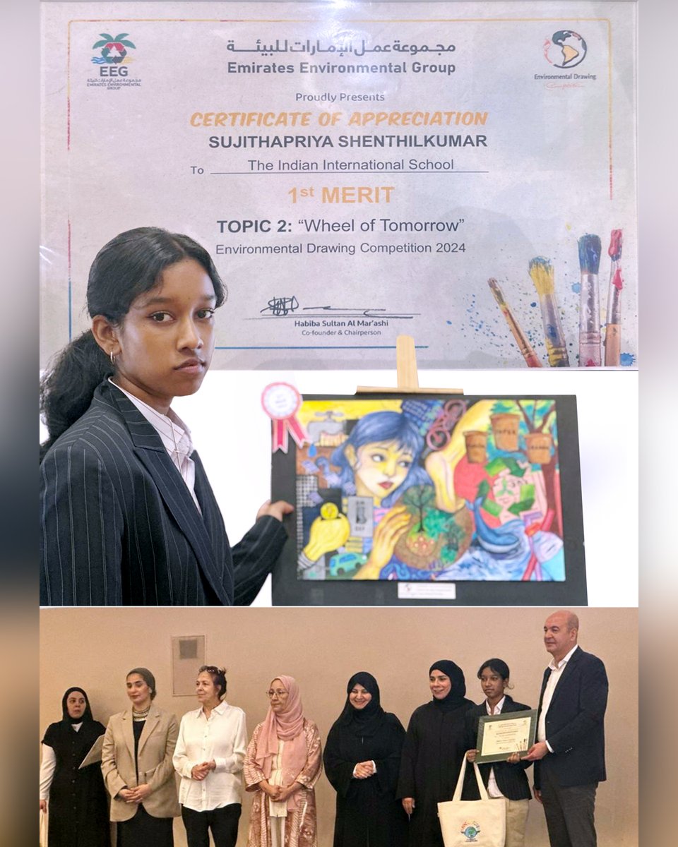 Victory for Sustainability: Celebrating Our Sustainability Influencer!
We are thrilled to announce that Sujithapriya Shenthilkumar, our dedicated Sustainability Influencer, has emerged victorious at the Emirates Environmental Drawing Competition 2024!
#GreenChampion @KHDA