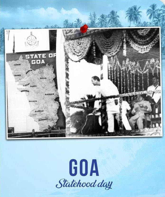 On this historic day in 1987, under the leadership of then Prime Minister, Shri Rajiv Gandhi, Goa became a state of the Republic of India. We extend our warm wishes to the people of #Goa on their Statehood Day. Wishing you a bright future ahead.🙌 Tarannum khan Incharge GOA