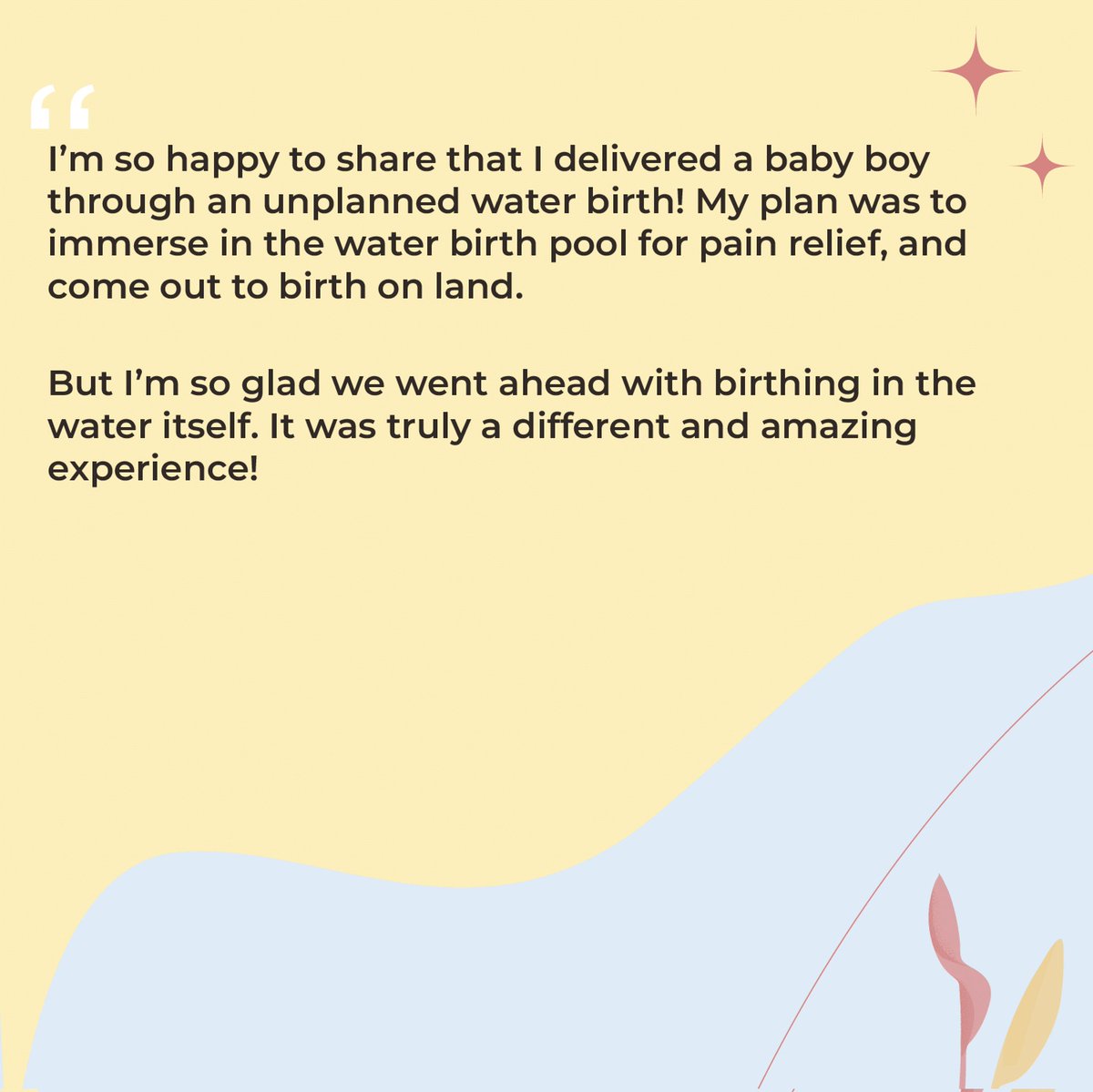 A joyful splash of new life!

Big thanks to Nimmie for sharing her wonderful experience with us, along with her husband Kiran! We truly enjoyed having you here! A seamless labour and birth, guided by our skilled team, made all the difference for this first-time mother.