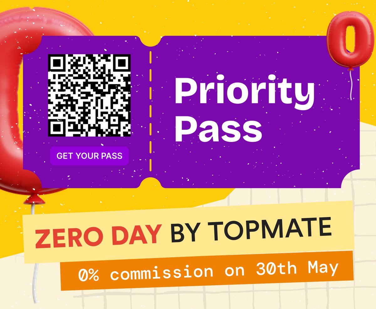 prernadeep6's tweet photo. I have got the priroity access for ZERO DAY happening on 30th May 2024 🙈

Priority access is only available to 100 people a day and I am thrilled to be one of them 🥰
I'm at https://t.co/HeIwBhfUVO https://t.co/rZdNiIuuVk
