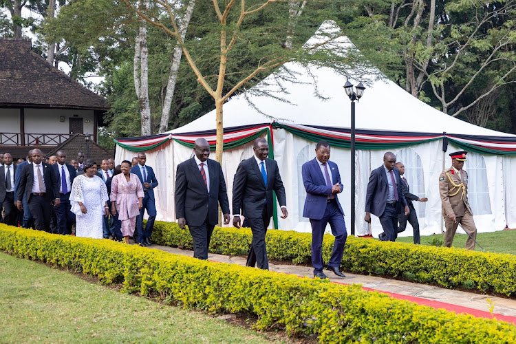 There is power in prayer. President Ruto and DP Rigathi Gachagua attend the National Prayer breakfast meeting. This opportunity should be used for reconciliation and sealing cracks in the government.