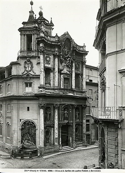 Francesco Borromini, San Carlino alle Quattro Fontane, 1634. Roma.