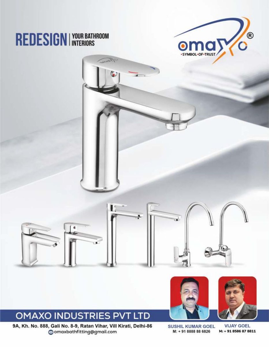 DEALERS INQUIRY SOLICITED OMAXO INDUSTRISES PVT LTD Contact: 8586878811 For enquiry via WhatsApp click: wa.link/zv49o2 Email:omaxbathfittings@gmail.com