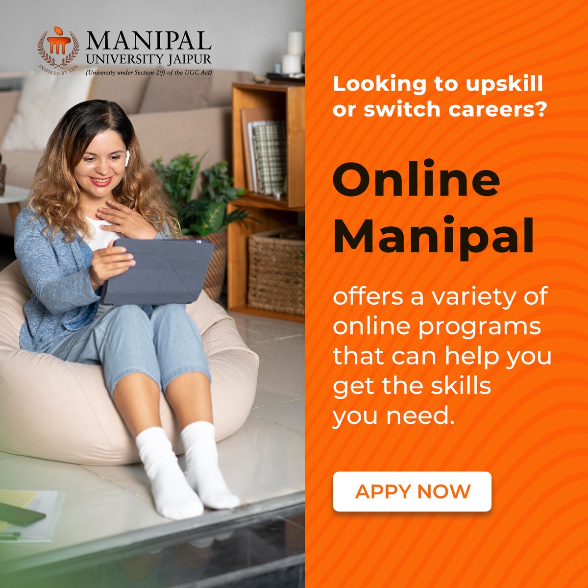 Level up your life with an online degree from Manipal University Jaipur! Ready to get started? Apply now!

For any further queries, reach us at
Contact details- +91- 8336889553
WhatsApp:- wa.me/message/TINDX5…

#EduKyu #Kyukibadhnajarurihai #OnlineManipal #ManipalUniversity