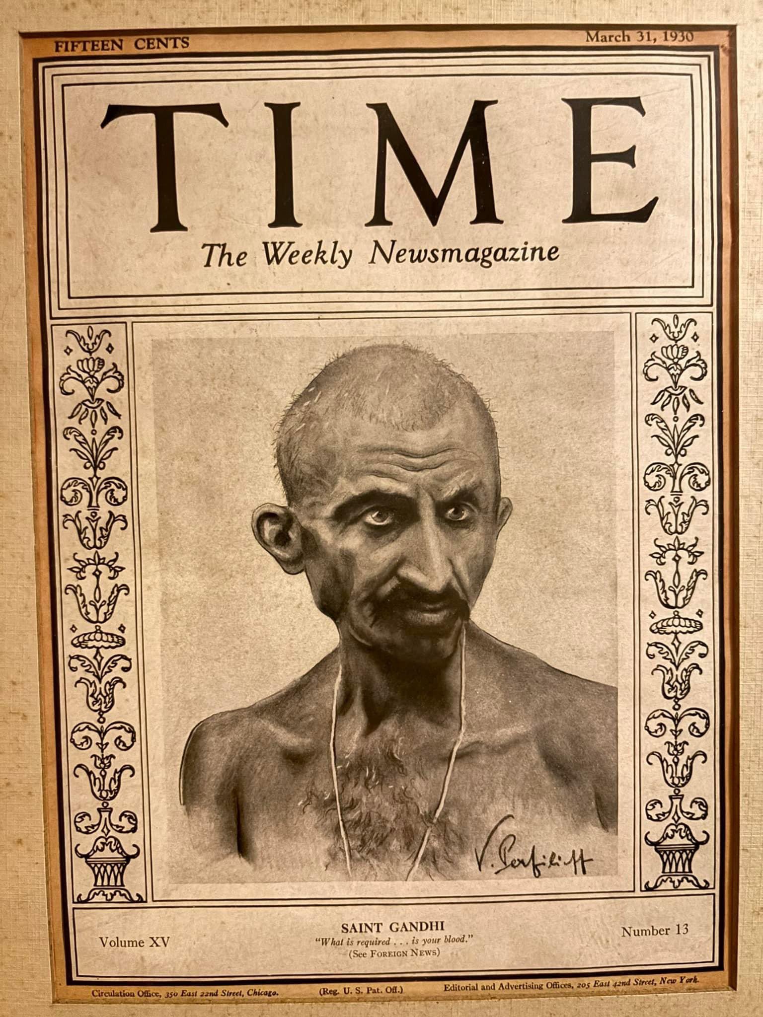 Nilanjana Bhowmick on X: &ldquo;Mahatma Gandhi was on the cover of Time 
