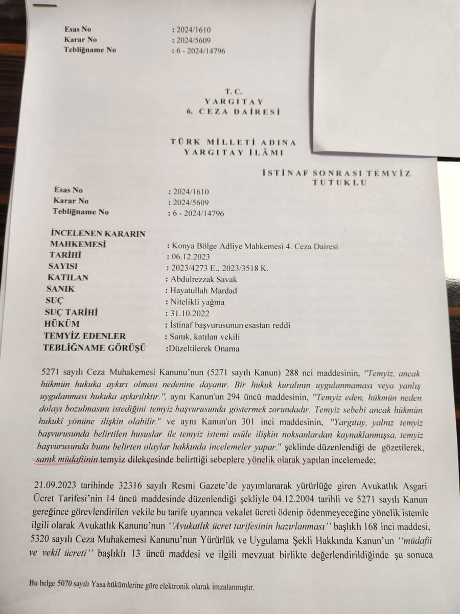 AHGAnkara's tweet photo. 📢 Yargıtay 6. Ceza Dairesi:

📌 "AAÜT, tavsiye niteliğindeki bir idari işlemdir. Ceza ve güvenlik tedbirleri ile diğer kurallar ancak kanunla düzenlenebilir."

📌 "Kanuni bir düzenlemeye dayanmayan işlem nedeniyle vekalet ücretine hükmedilmemesi hukuka uygun bulunmuştur." https://t.co/aZhMCBPm3L