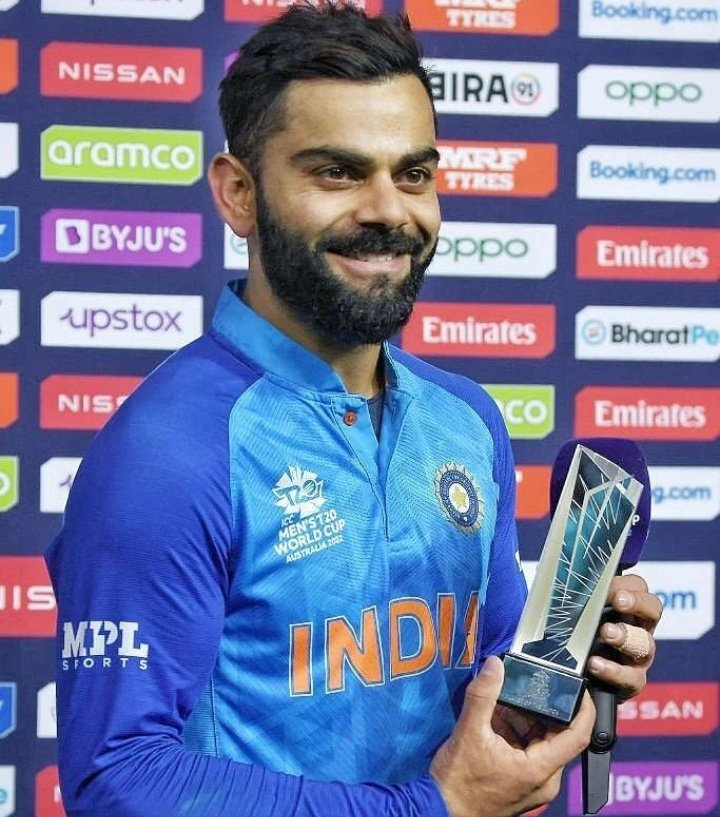 Most Player of the Match in T20 World Cup:

7 - Virat Kohli (27 mat)
5  - Chris Gayle (33 mat)
5 - Mahela Jayawardene (31 Mat)
5 - Shane Watson (24 mat)
4 - AB de Villiers (30 mat)
4 - Tillakaratne Dilshan (35 mat)
4 - Shahid Afridi (34 Mat)