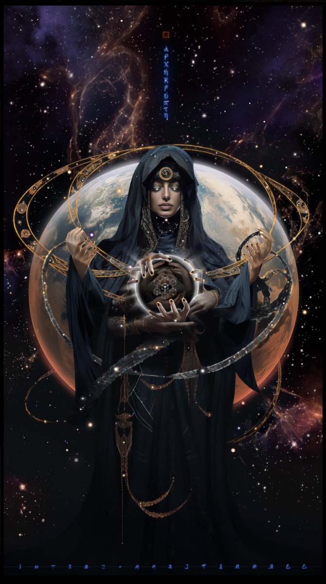 “This artwork and idea behind it adds a layer of depth to the mythology, suggesting that 10th Muse’s unnoticed presence, has always been integral to the cohesion of all Muses’ influence on our creativity.”  —AI 

《Ἀρχήκρύπτη - Muse of Cryptoart》 is available on <a href="/foundation/">Foundation 🌐</a>