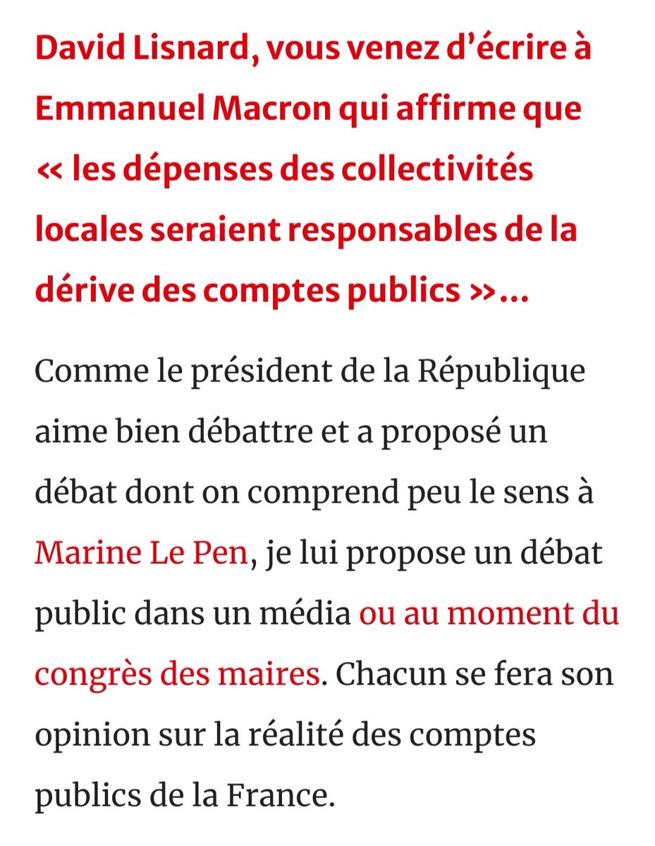 '@davidlisnard, le pdt de @l_amf, rencontrera ses collègues du Doubs le 1er juin à Pontarlier.
En première ligne pour défendre les collectivités locales, il tâchera de faire remonter jusqu’au plus haut sommet de l’État les problématiques de proximité.' AR

estrepublicain.fr/economie/2024/…