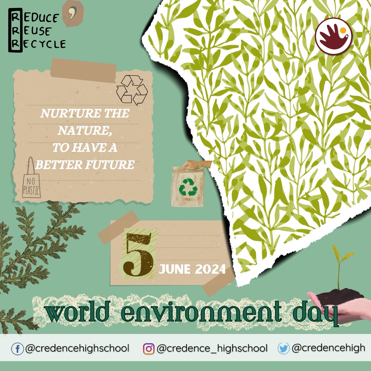 CredenceHigh's tweet photo. Happy World Environment Day! 🌎 Every step towards a greener planet counts. Plant a tree, reduce plastic use, and spread awareness. Let's make our Earth a better place! 💚 
Tweet your green actions and tag us. 
#WorldEnvironmentDay #CredenceHighSchool  #khda https://t.co/77hFt2PUv7