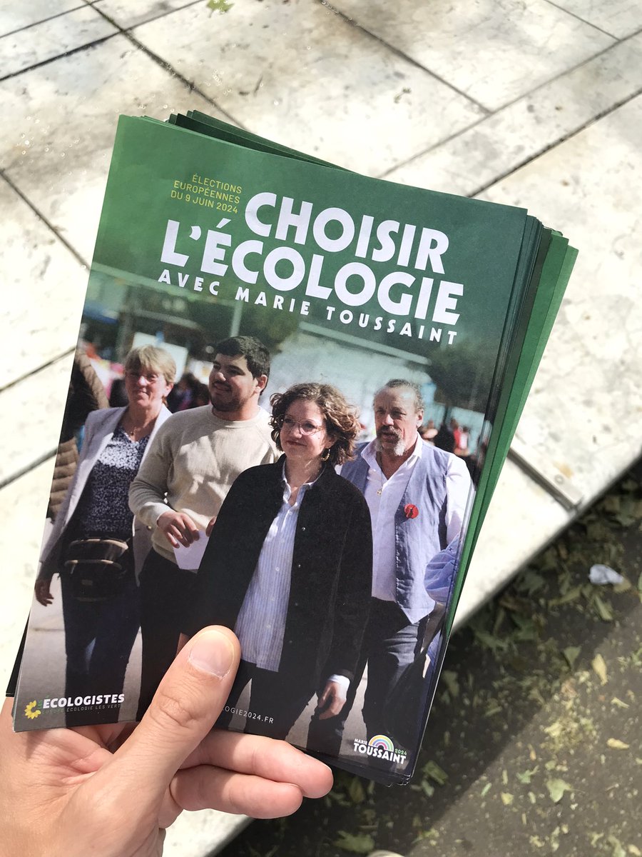 À Bastille, Parmentier, Alexandre Dumas, Goncourt… 
En porte-à-porte comme sur les marchés, les écologistes mobilisé-es dans les rues de #Paris11 !

Pour plus d’écologie en Europe, il n’y a qu’un seul vote… le vote vert 🌻🇪🇺

Le 9 juin, on vote @marietouss1