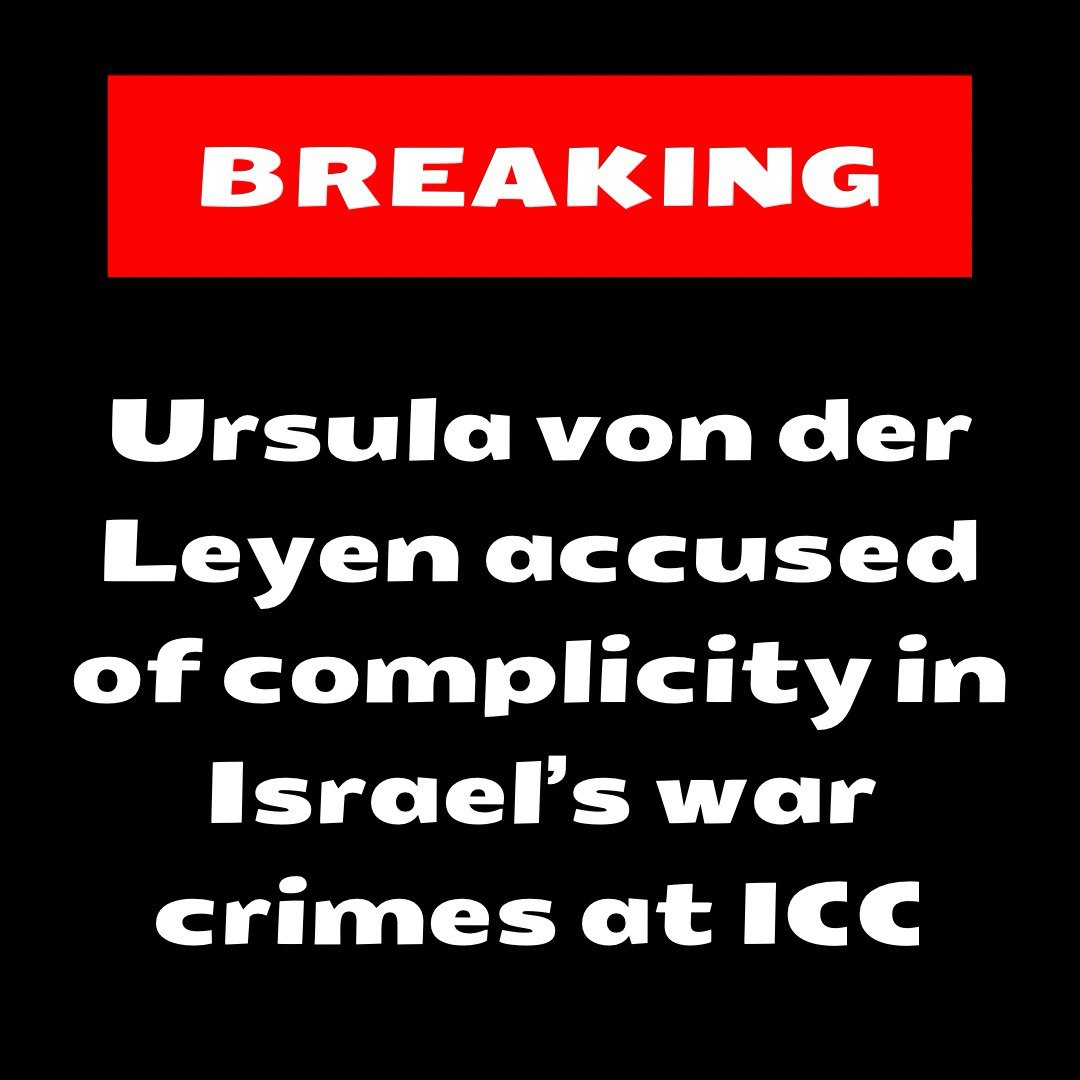 🚨BREAKING🚨

The Geneva International Peace Research Institute (GIPRI) has accused the President of the European Commission, Ursula von der Leyen aka 'Frau Genocide' a more befitting name given by @claredalymep of complicity in war crimes and crimes against humanity committed by