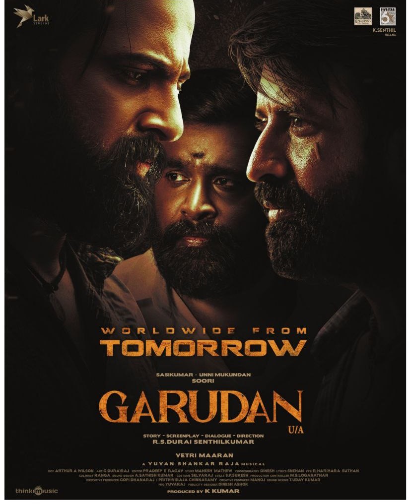 #Garudan in theatres from tomorrow worldwide.. Bookings open now.