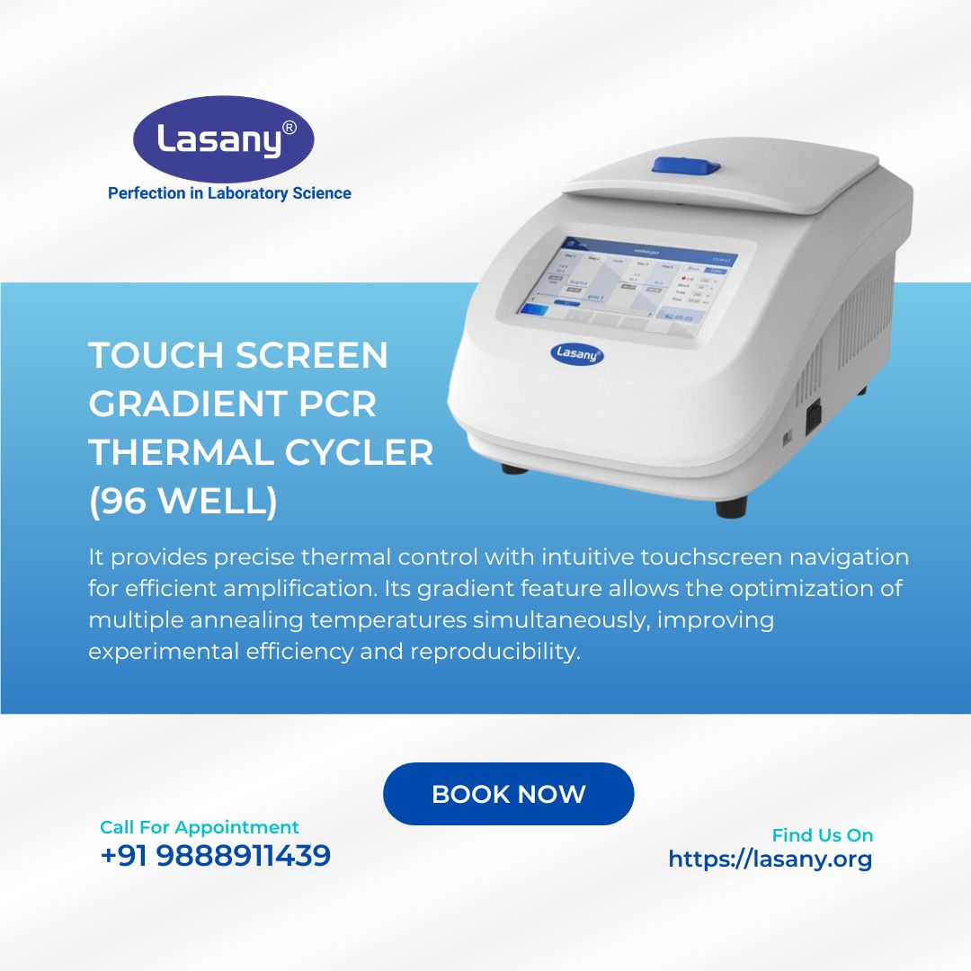 TOUCH SCREEN GRADIENT PCR THERMAL CYCLER ( 96 WELL ) . Ready Stock Available. Book Now!!!!!!!!!! Website :- lasany.org Contact Us :- 8054021202 , 9803047917 . #gradientpcr #touchscreen #thermalcycle #lasanyinternational #pcr #thermal #thermalcycler #touchscreen