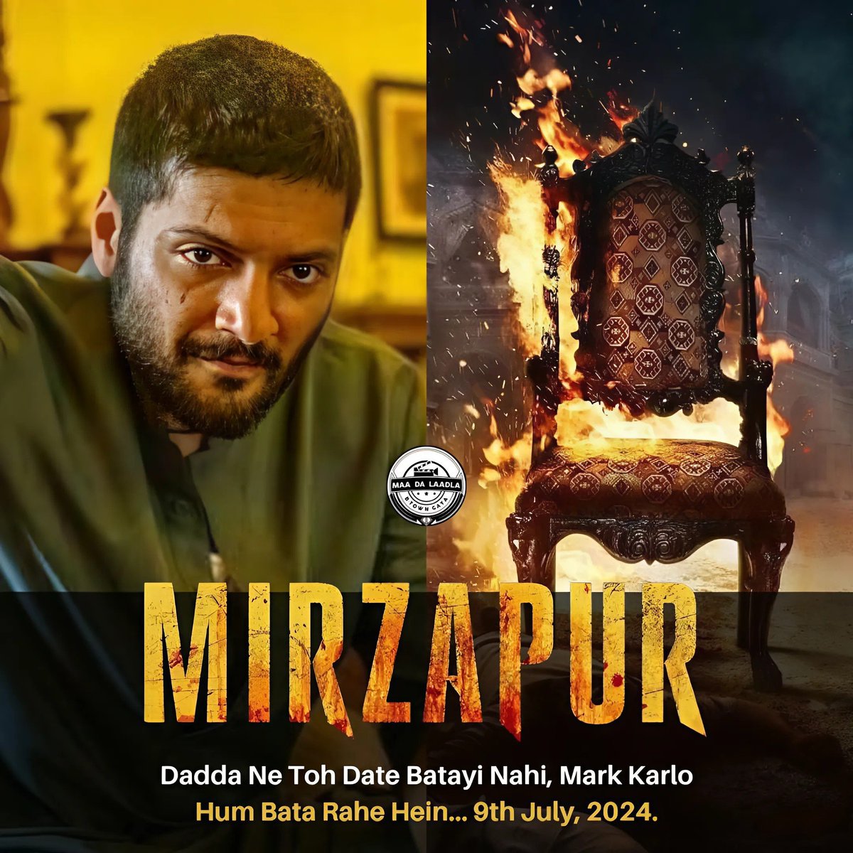 Dekhne ka prabandh kar diye hein... Mark karlo aur nagar mein dhindhora pitwado! 🔥🔥🔥 #Mirzapur3 #MS3W 

#AliFazal #PankajTripathi #ExcelEntertainment