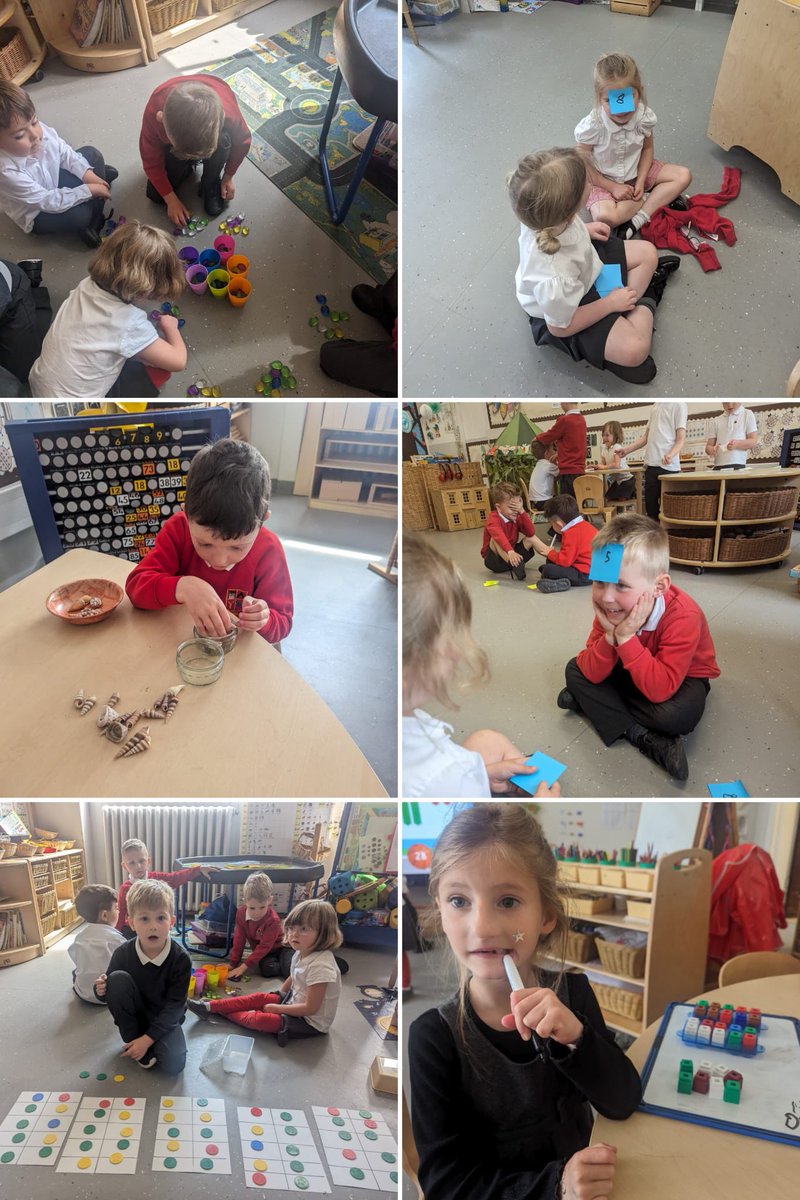 P1B had fun exploring numbers and all the different ways they could explain them. #numeracy #play