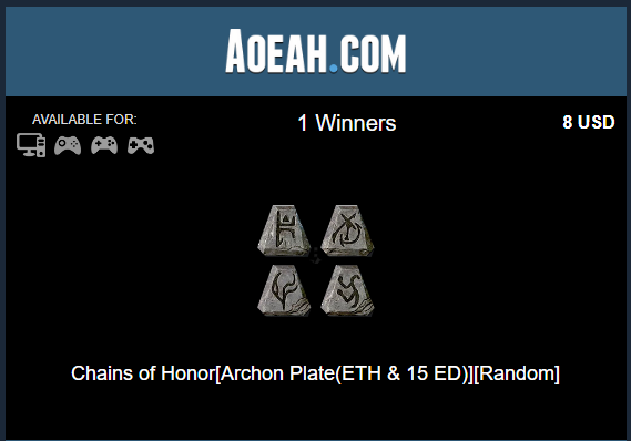 🎁💥Get D2R Chains of Honor[Archon Plate(ETH & 15 ED)][Random] on AOEAH.COM! 💥🎁 👉Go to aoeah.com/free-d2r-items… 🤩Don't miss out on this amazing Diablo 2 Resurrected Item Giveaway #Diabo2Resurrected #Diablo2 #D2R