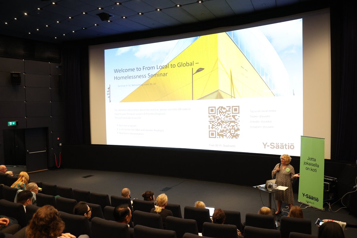 ysaatio's tweet image. Our international From Local to Global -Homelessness seminar started today at the Helsinki Central Library in Oodi. The seminar brings together top experts in the field to discuss ending of homelessness. The seminar will feature a wide range of speeches from around the world. We…