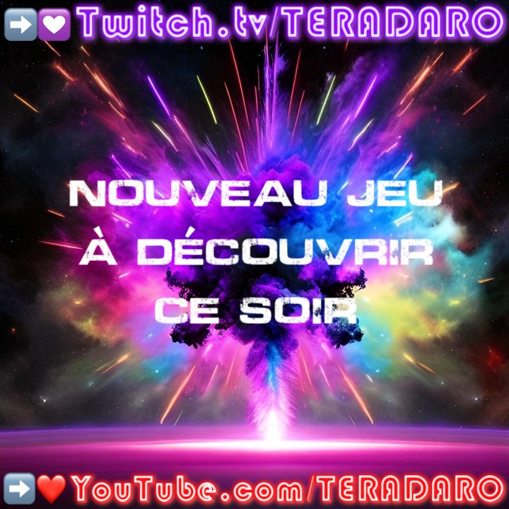 FlorentLevel's tweet photo. Ce soir à 21h #live de @TERADARO 📍Nom d’un chien TERA nous sauvera Tous😎NOUVEAU JEU🎉✨A ne pas manquer😊✌🏻   

🌟➡️💟 https://t.co/MUDxFhgXSn ✨
🎥➡️❤️ https://t.co/t9h60ZH1Gz ✨
🎬➡️🖤 https://t.co/AYljgvLmLW<@627186590720196608> ✨
🎶➡️💚https://t.co/xlTSdt8nbt ✨ https://t.co/L7IDERo9Wh