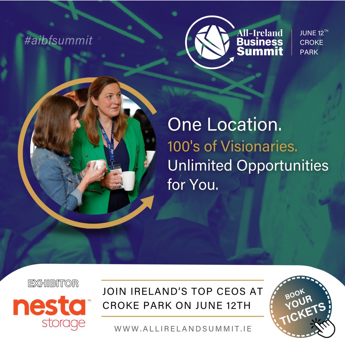 🎉 We are thrilled to have Nesta exhibiting with us at the All-Ireland Business Summit 2024! NESTA is a family-run indigenous business that was established in 1989 and is the largest and oldest self-storage provider in Ireland, and is part of the Kefron Group. #AIBFSummit