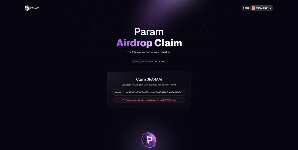 kakashiofweb3's tweet photo. Why am I not eligible @ParamLaboratory ? $PARAM https://t.co/1deyxwCO3O