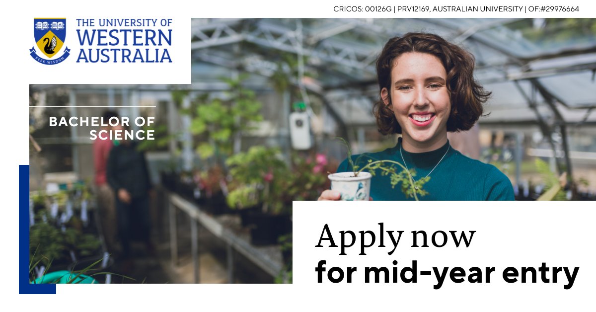 Interested in studying a Bachelor of #Science (#AgriculturalScience)? With our degree you’ll gain industry-relevant experience and skills through #placements. To start studying in July 2024, apply now through uwa.edu.au/study/how-to-a…