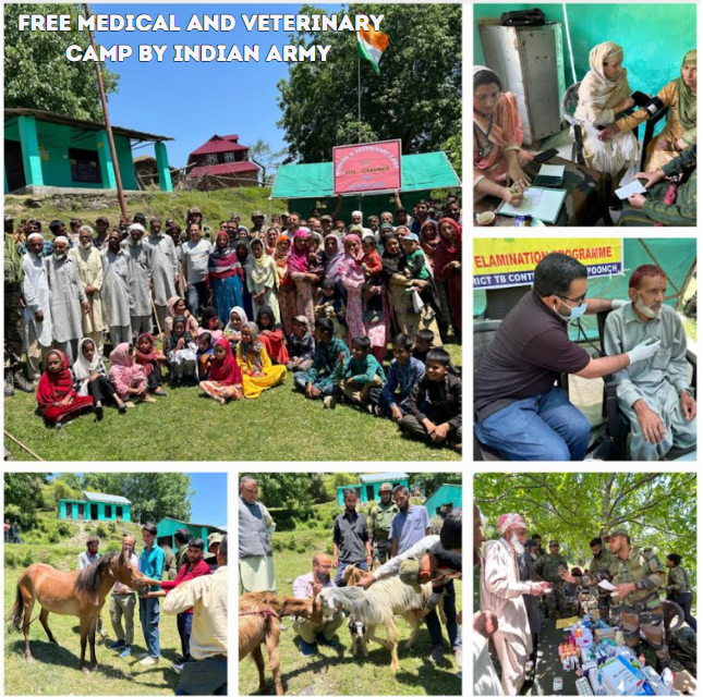 Health and wellbeing are #fundamentalrights! The #IndianArmy's free medical and veterinary camp at Chamrer, #Rajouri! aims to provide essential healthcare to the #Gujjar & #Bakarwal!!!

#AwamKiFauj
#JammuKashmir
#ElectionResults2024
#heatwave
T20 World Cup
#DhruvRathee
#Panchayat