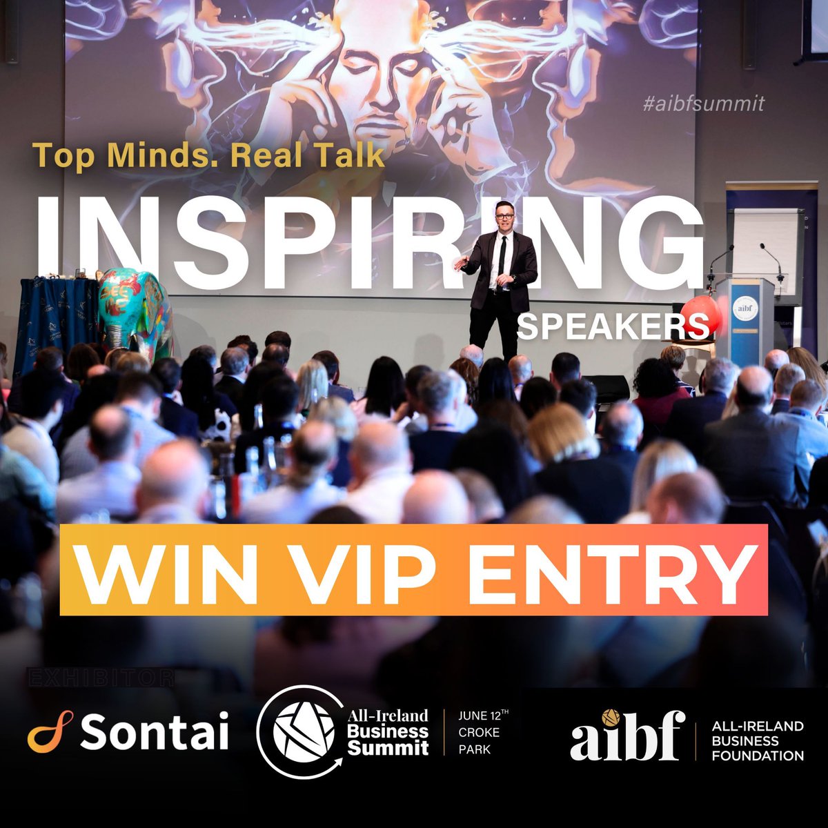 ⚡ WIN A VIP PASS TO THE ALL IRELAND BUSINESS SUMMIT ⚡ As we lead up to the All Ireland Business Summit, on June 12th, 2024 we are delighted to offer a VIP ticket giveaway! Simply comment 'Win' on any of our official #Sontai channels by the 9th of June to enter!