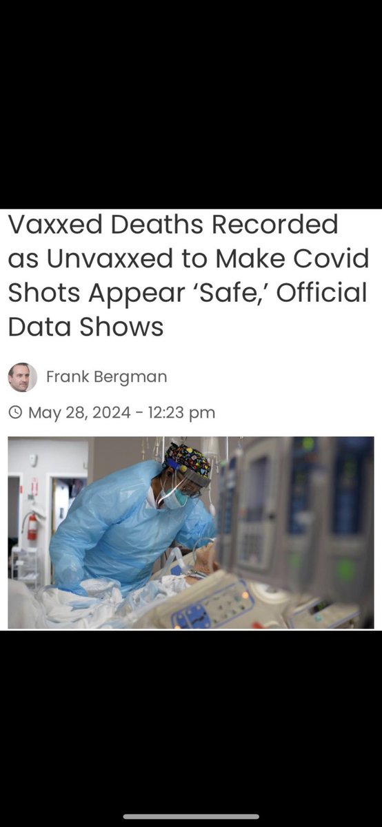 🚨💉During Covid anyone who died within two weeks after taking the experimental mRNA Vaccine was categorised as a Covid Death. Why? Because the criminals in charge claimed “it took two weeks for the vaccine to work” They completely manipulated all the data to suit their