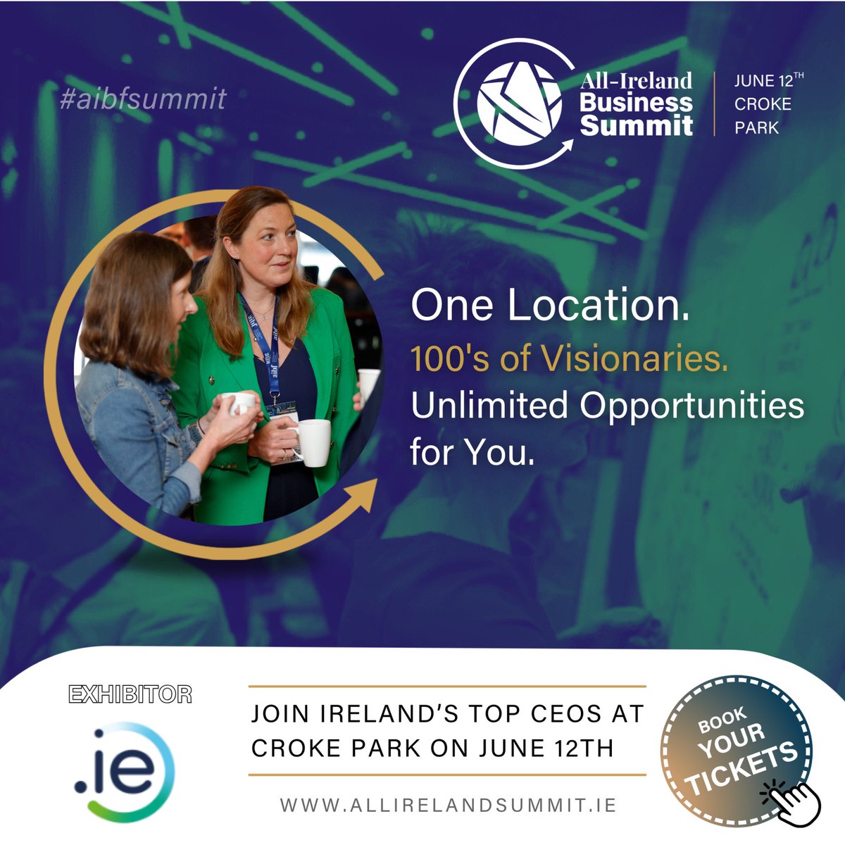 In the game for a Website Domain name? Check out .IE who we’re delighted to have on board as an exhibitor in Croke Park on June 12th. 📈🤝 Register your interest to be part of this leading business event: 👉🏻allirelandsummit.com #aibfsummit #BusinessAllStars #Technology