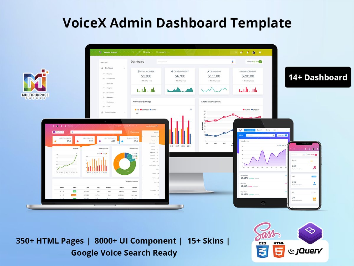MultiStoreTheme's tweet image. Voice Admin - Responsive Admin Templates offer Amazing Features with Awesome Different Dashboard Design that&apos;s make your #WebApp outstanding.
.
Buy Now - themeforest.net/item/cryptio-t…     
.
#adminpanelui #AdminPortal #admintemplate #admintemplatedashboarddesign #boostrapadmin