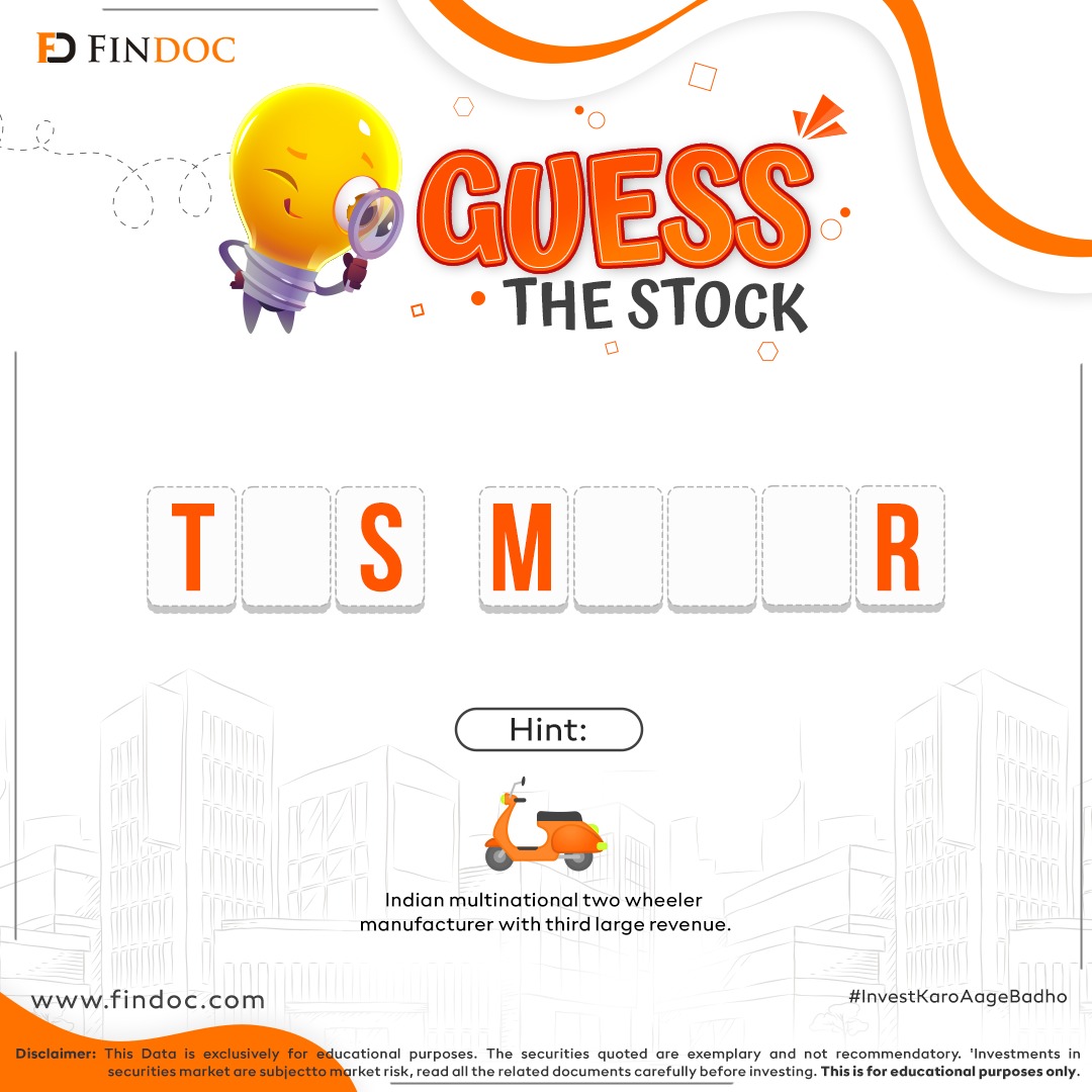 #guessthestock #QuizChallenge #ContestAlert Guess which company's stock you want to buy? If you guessed it right, The lucky winner will get a lifetime free demat account. So, comment and let us know! We are more excited to see who is the master at it! **Terms & Conditions: