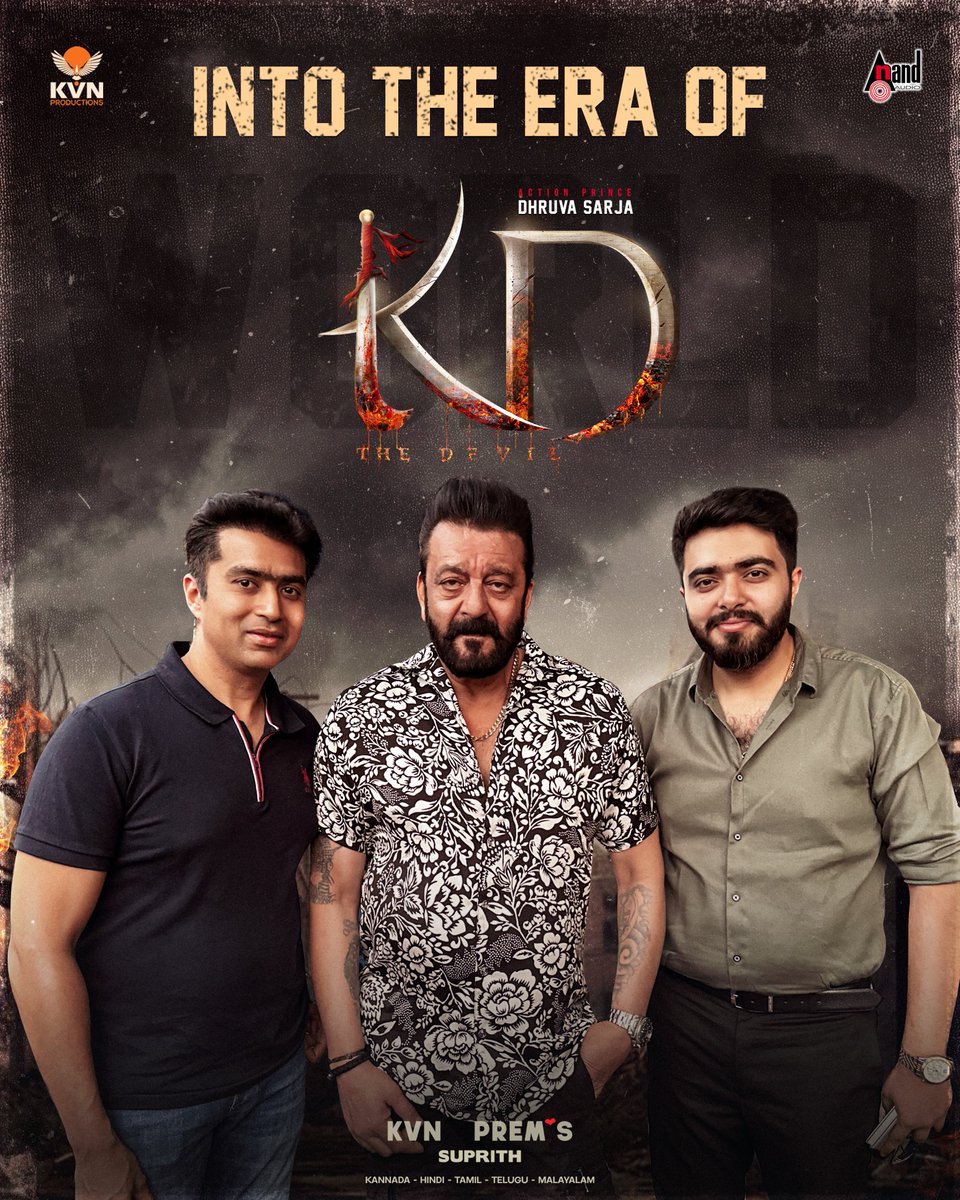 Into The Era Of #KD With One Of The Top Legendary <a href="/duttsanjay/">Sanjay Dutt</a>💖

For More Updates🔔 goo.gl/JtObUW 🔔

#KDTheDevil
#AnandAudio #kvn #KD #TheDevil #dhruvasarja #prems #arjunjanya

<a href="/KvnProductions/">KVN Productions</a> <a href="/anandchabria/">Anand Chabria</a> <a href="/shyam_chabria/">Shyam</a>
<a href="/DhruvaSarja/">Dhruva Sarja</a> <a href="/directorprems/">PREM❣️S</a> <a href="/ArjunJanyaMusic/">Arjun Janya</a>
