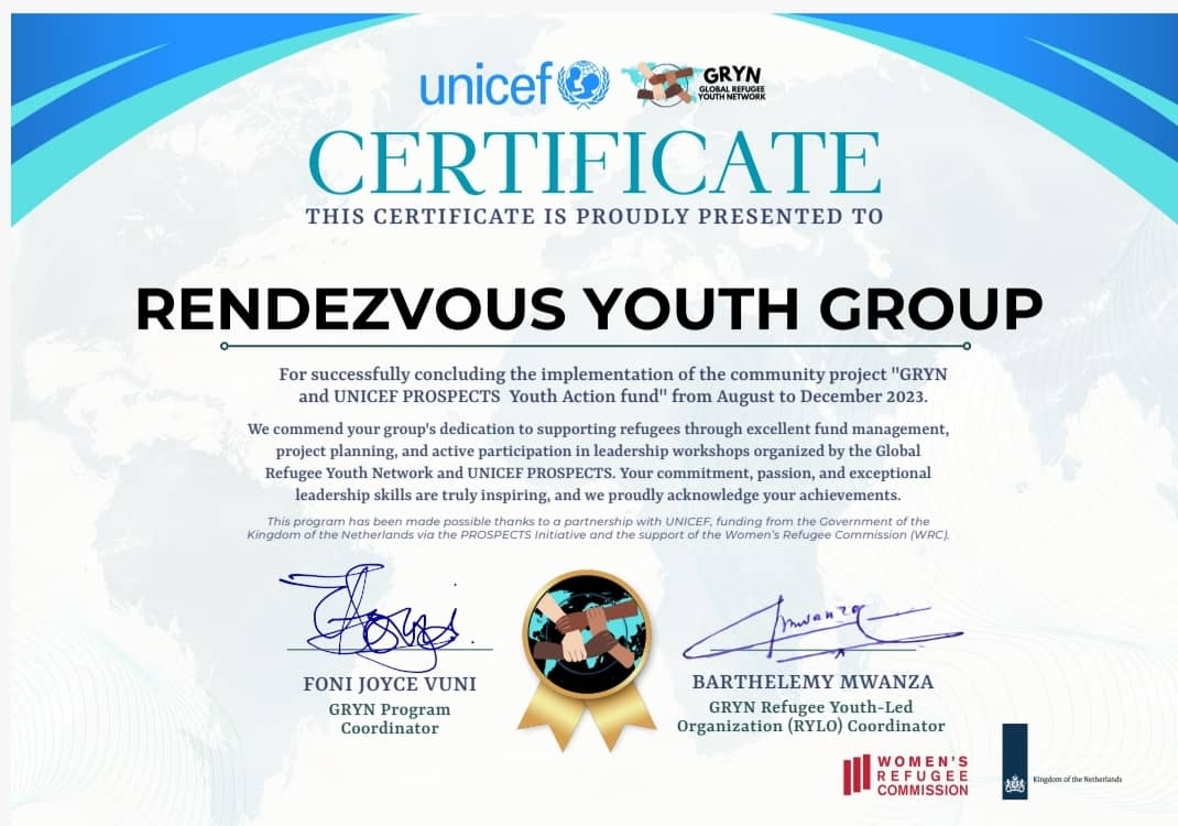 Thank you <a href="/GRYN_NETWORK/">Global Refugee Youth Network</a> <a href="/UNICEF/">UNICEF</a>