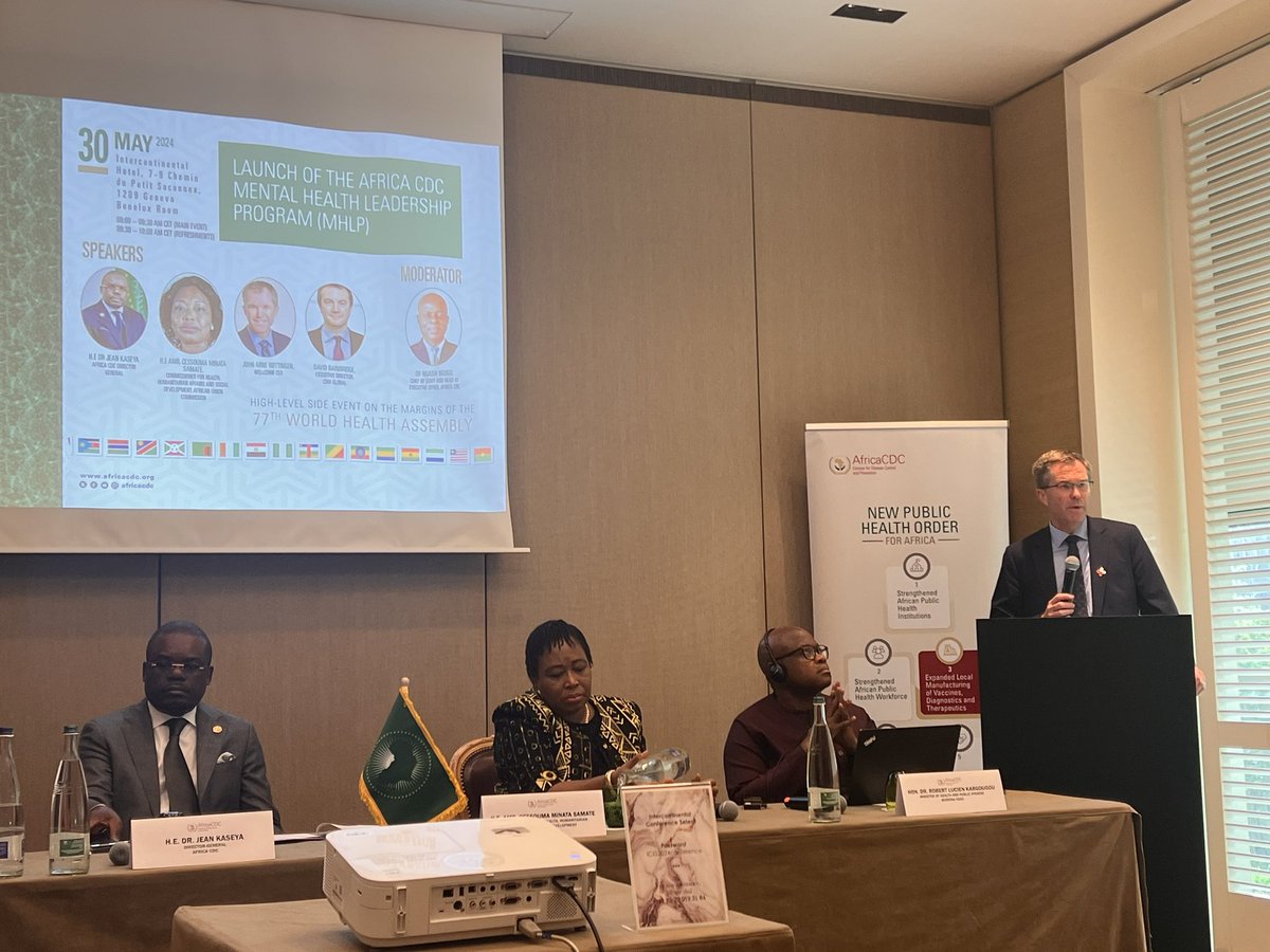 Beck Smith (@beck_smith) on Twitter photo Kicking off Thursday at #WHA with the launch of the <a href="/AfricaCDC/">Africa CDC</a> #mentalhealth leadership program with <a href="/jarottingen/">John-Arne Røttingen</a> speaking to <a href="/wellcometrust/">Wellcome</a>’s support of this initiative and the important role for science in making progress on mental health. Kicking off Thursday at #WHA with the launch of the <a href="/AfricaCDC/">Africa CDC</a> #mentalhealth leadership program with <a href="/jarottingen/">John-Arne Røttingen</a> speaking to <a href="/wellcometrust/">Wellcome</a>’s support of this initiative and the important role for science in making progress on mental health.