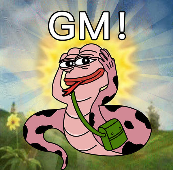 nieniesol's tweet photo. GM🐸🐍 ☕️ $NIENIE https://t.co/F1wkldBgyU