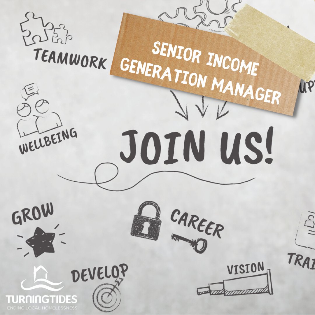 🙌 Make a Profound Impact as Senior Income Generation Manager

Apply now and contribute to a future where everyone has a place to call home : turning-tides.org.uk/jobs/senior-in…
🚨Deadline: 26th June!

#SocialChange #job #charity #endinglocalhomelessness