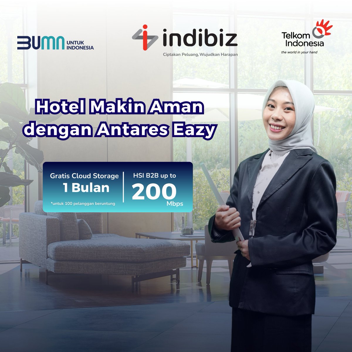 Tingkatkan keamanan hotel kamu dengan fitur-fitur canggih dari Antares Eazy yang dapat dipantau secara realtime😎

Ini bisa memberikan rasa aman bagi tamu yang datang✨

#indibiz