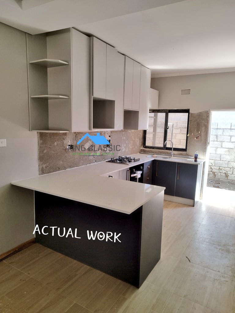 Kitchen Design Vs Actual work delivered. What do you think?

Still got wall tiles to install as soon as the client settles on the design.

Call us for kitchen, bedroom, bathroom or any other room designs and fit outs.
0966385653