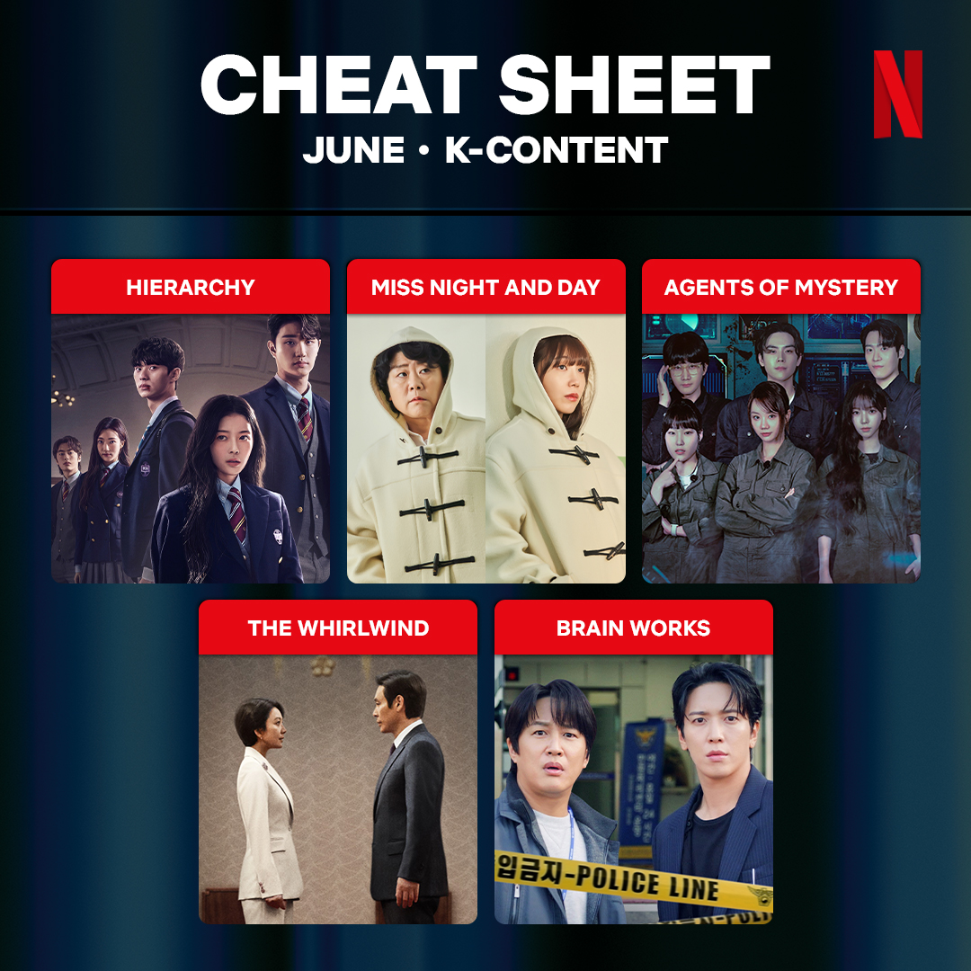 June’s K-Content genres are like night and day #WhattoWatch #ShowRecommendations #NewonNetflix #KContent #Netflix