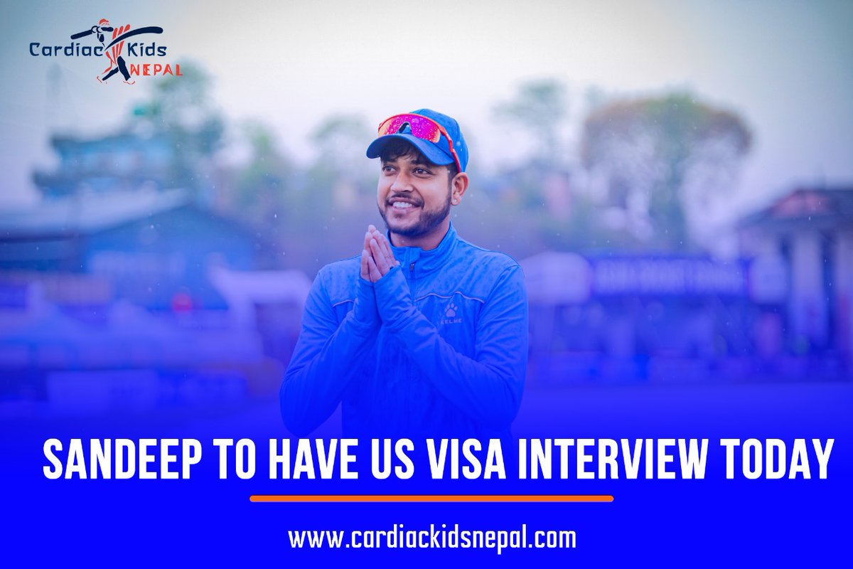 🟢 The US Embassy in Nepal has called Sandeep Lamichhane for the visa interview at 4 PM today. 
🟢 Sports Minister Biraj Bhakta Shrestha has informed Sandeep that Foreign Minister is coordinating with the embassy to provide the visa.
🟢 Sandeep is currently training at TU Cricket