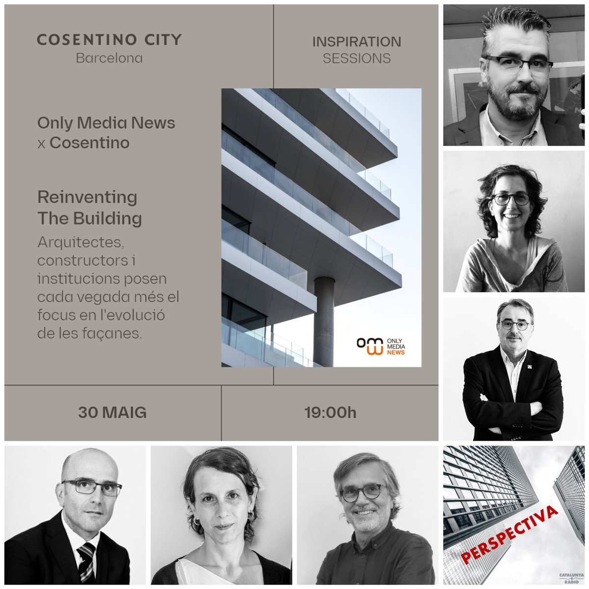 <a href="/fachadas/">fachadas</a> <a href="/CosentinoBCN/">Cosentino City Barcelona</a> <a href="/PerspectivaCat/">Perspectiva</a> <a href="/COACatalunya/">Col·legi d’Arquitectes de Catalunya</a> <a href="/ConstructorsBCN/">Gremi de la Construcció de Barcelona</a> <a href="/asefave/">ASEFAVE</a> <a href="/LaSalleBCN/">La Salle BCN</a> <a href="/la_UPC/">Universitat Politècnica de Catalunya (UPC)</a> <a href="/veredes/">veredes, arquitectura y divulgación</a> <a href="/CSCAE/">CSCAE</a> ⭕️No te pierdas hoy #ReinventingTheBuilding "Evolución del diseño y la seguridad en las <a href="/fachadas/">fachadas</a>". El #diseño y la #seguridad de estas han experimentado un avance significativo en los últimos años, impulsados por nuevas tecnologías y materiales. Registro👉bit.ly/4bka6nP