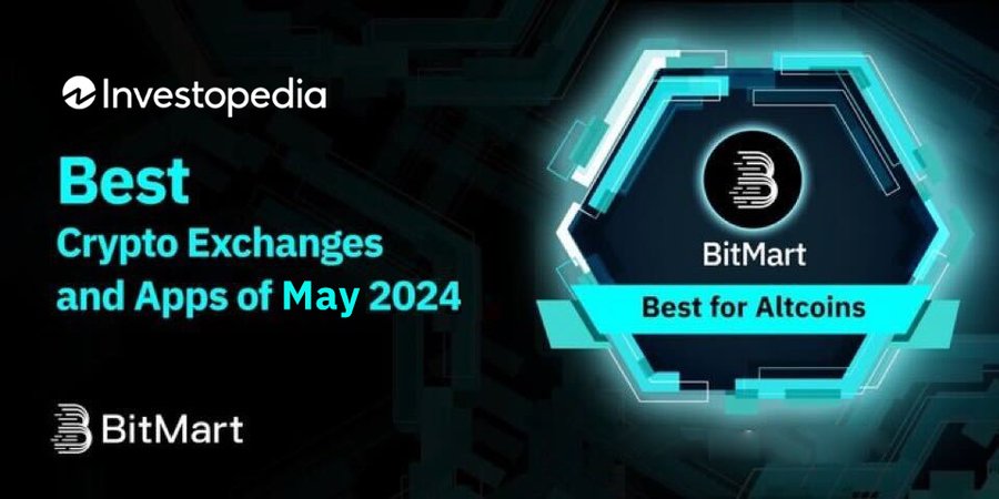 EBitmart's tweet image. 🎉 Exciting News!  
📷 #BitMart has once again been named as the 'Best for Altcoins' Exchange by@Investopedia in the 'Best Crypto Exchanges and Apps of May 2024' list!  

📷#cryptocurrencies and serving users in 180+ countries, BitMart is leading the way in altcoin trading.
