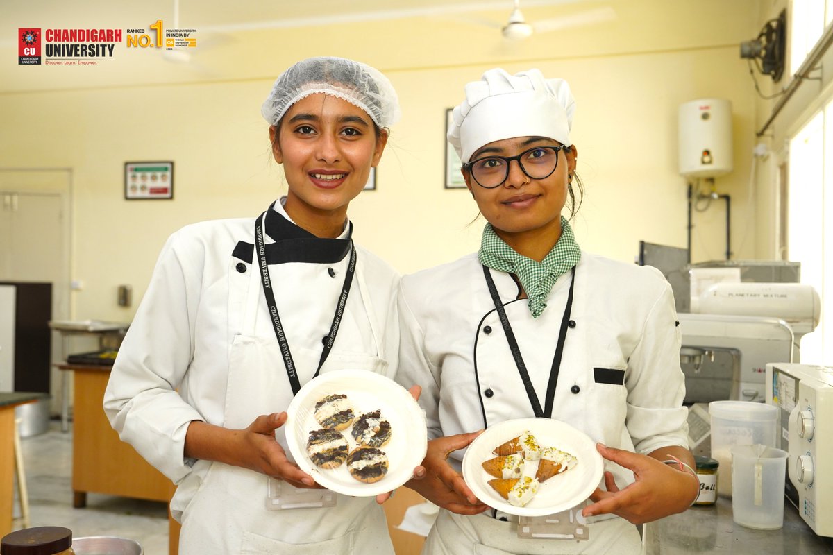 500 Varieties of Cookies Preparation in less than 1 Hour! Limca Book of Record attempted by UITHM, Chandigarh University! Feast your eyes upon 500 Varieties of Cookies prepared by our University Institute of Tourism and Hospitality Management, Chandigarh University. This