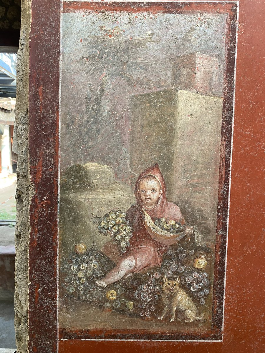 GZuchtriegel's tweet image. Some of the #frescoes discovered recently in #Pompeii, in the “House of the #Painters at work” … 

#archaeology #ancient #roman #history #painting #unesco #world #heritage
